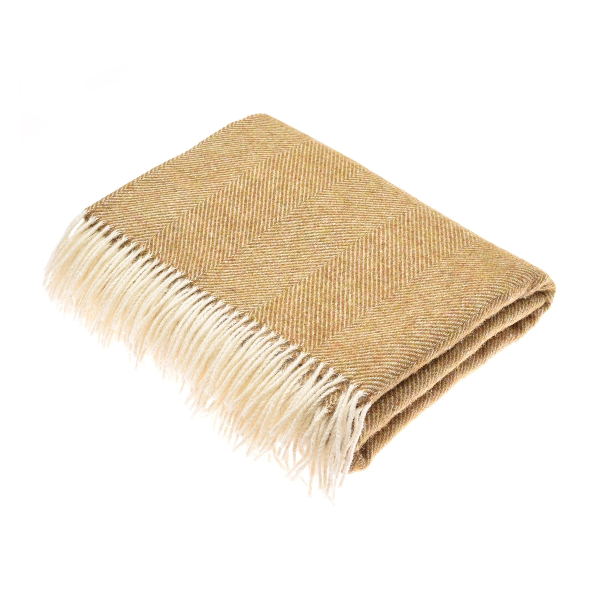 Herringbone Lambswool Blanket - Image 3