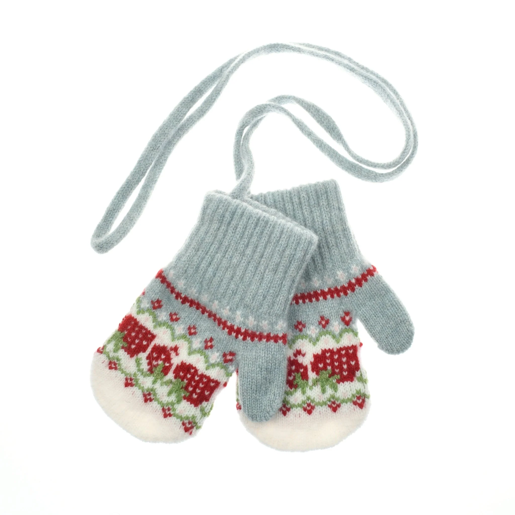 Mini Lambswool Strawberry Mittens - Image 3