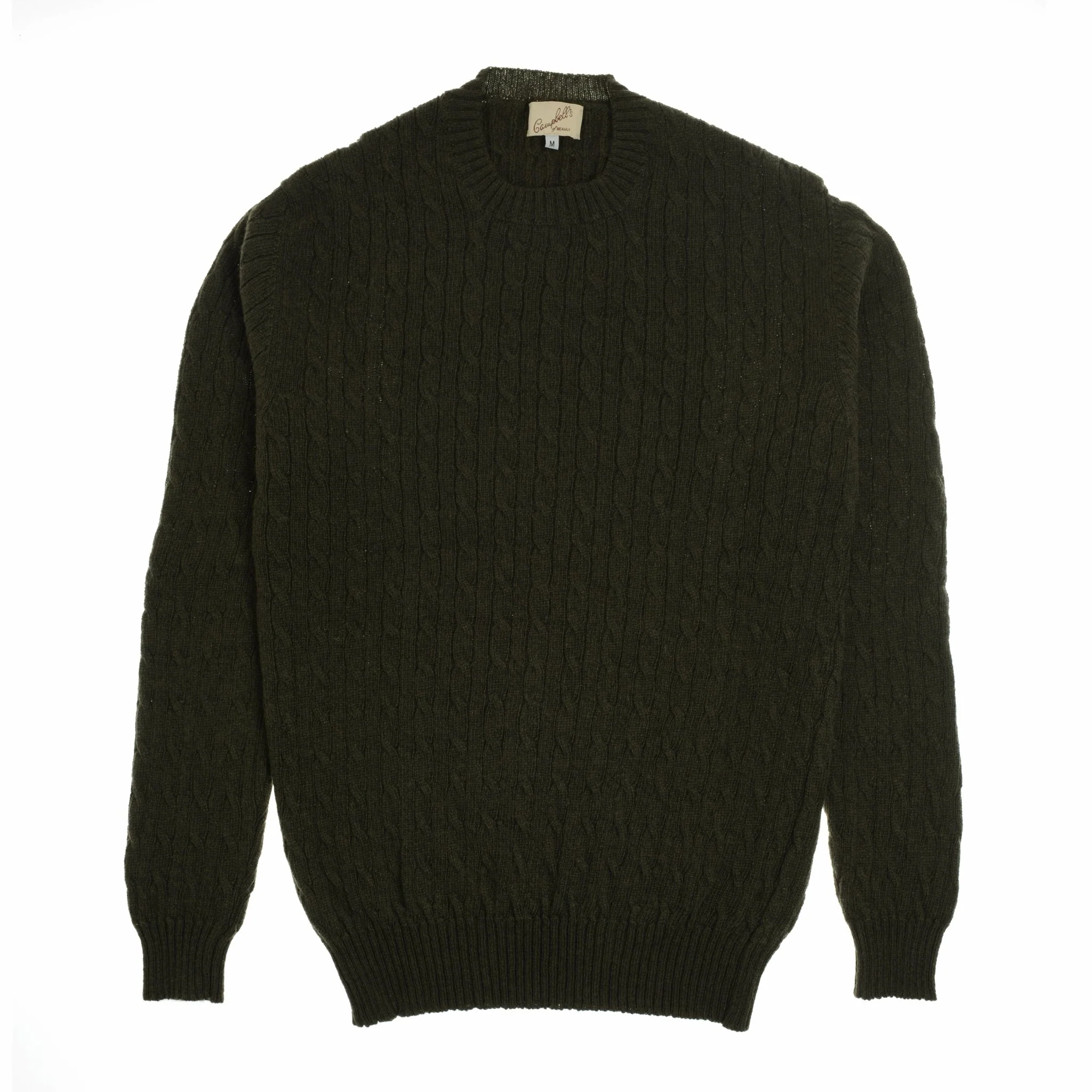 Cashmere Cable Crew Jumper - Image 4