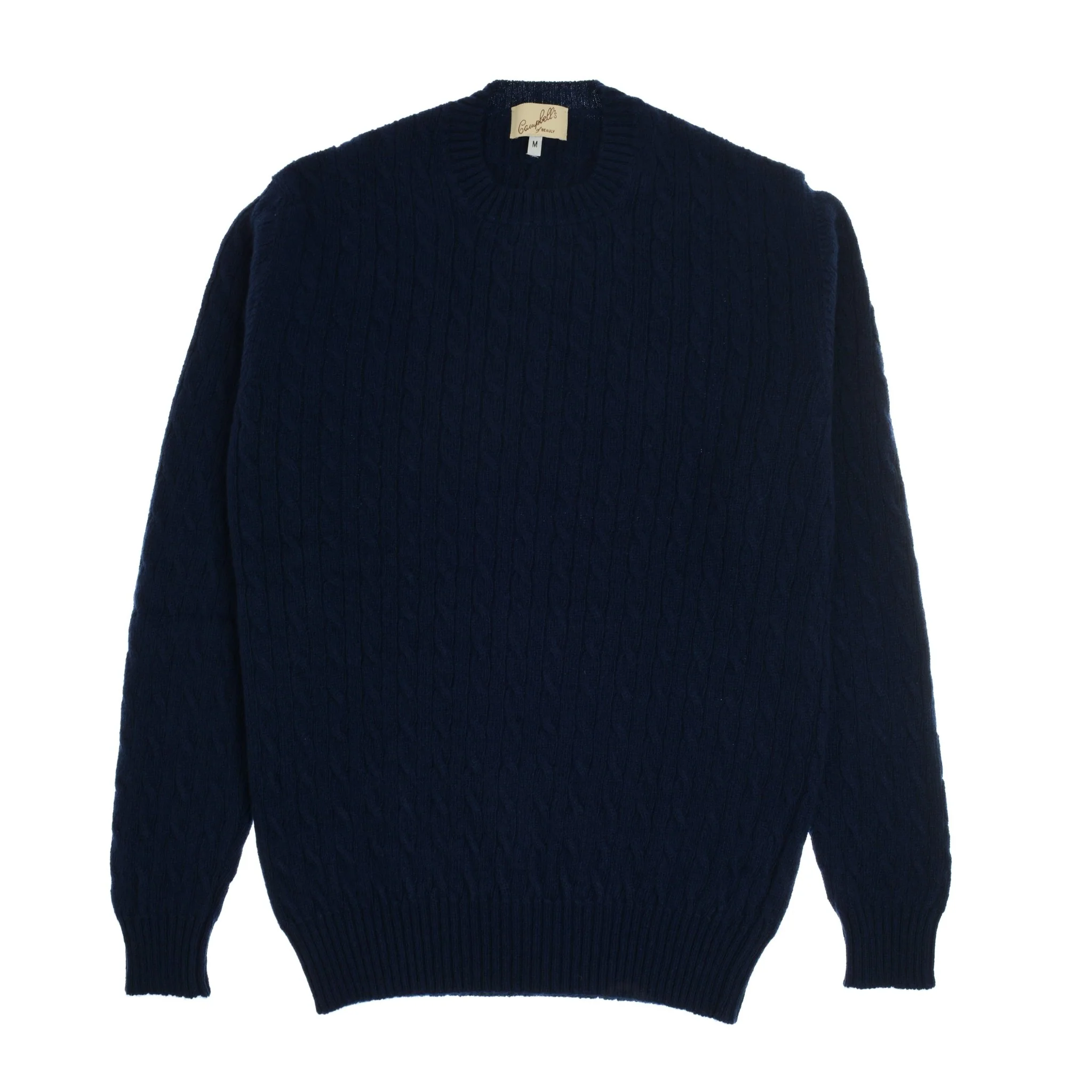 Cashmere Cable Crew Jumper - Image 7