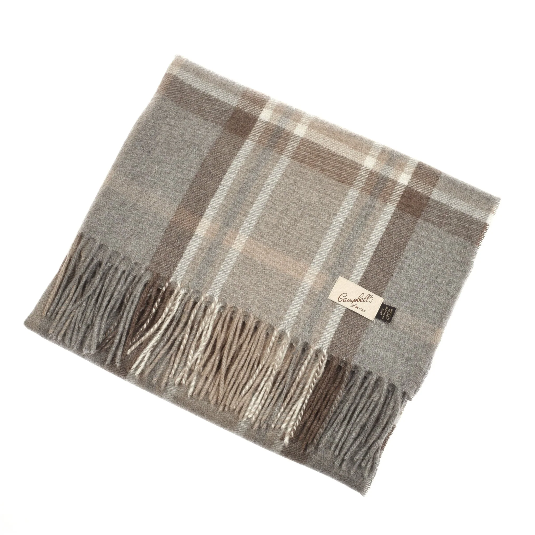 Unisex Cashmere Tartan Scarf - Image 5