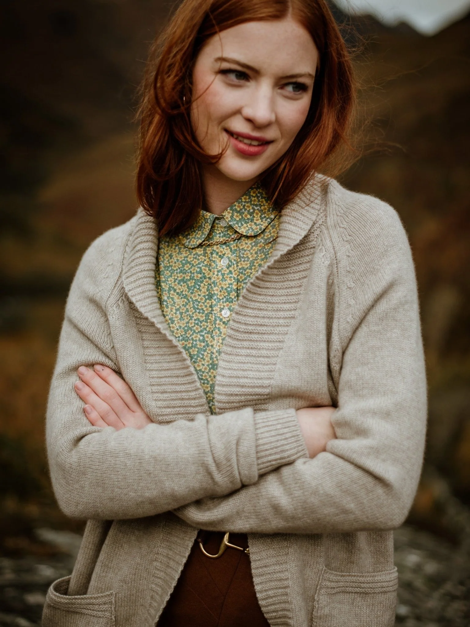 Cashmere Shawl Cardigan - Image 3