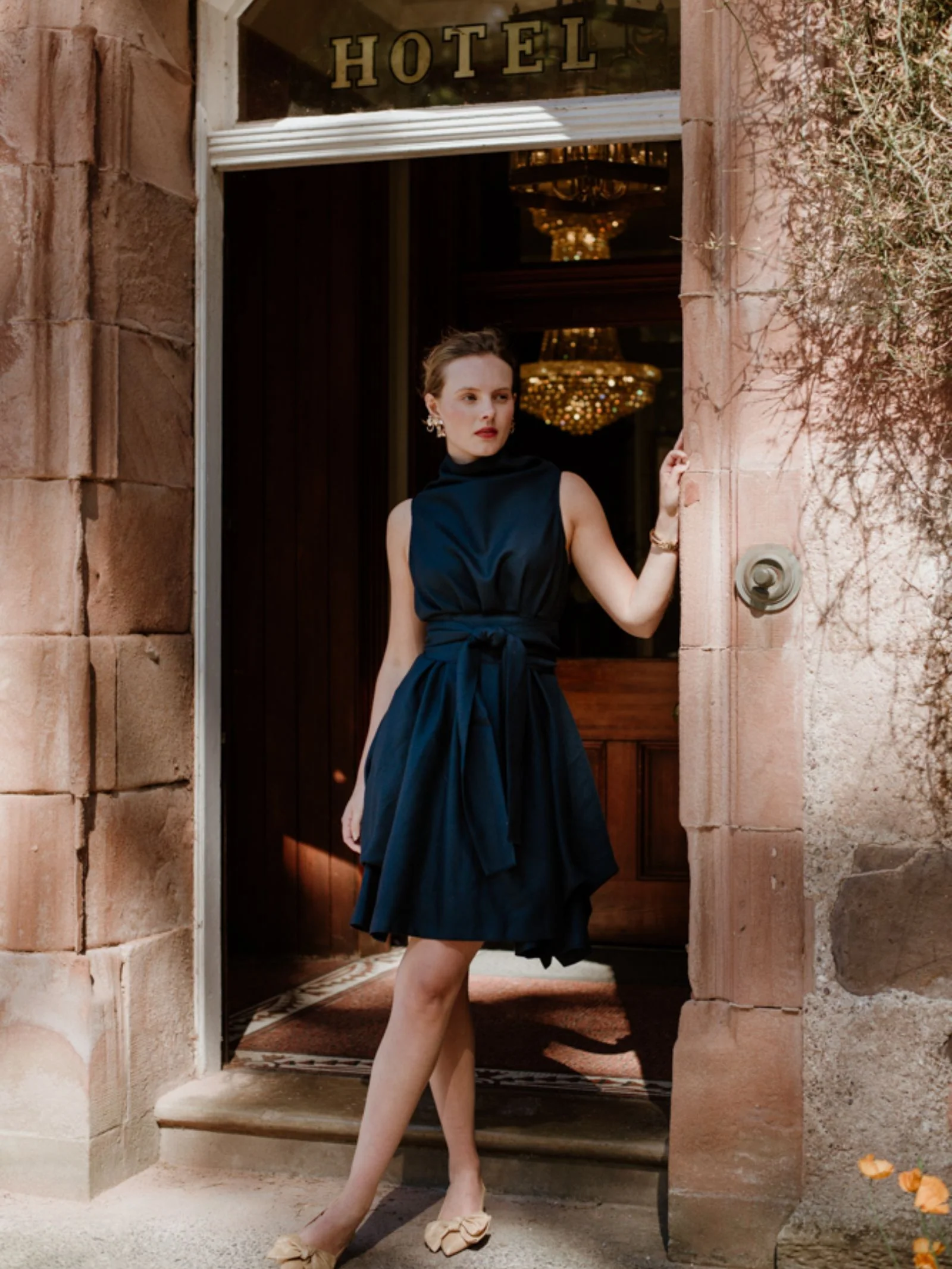 Reversible Wool Wrap Dress - Image 3