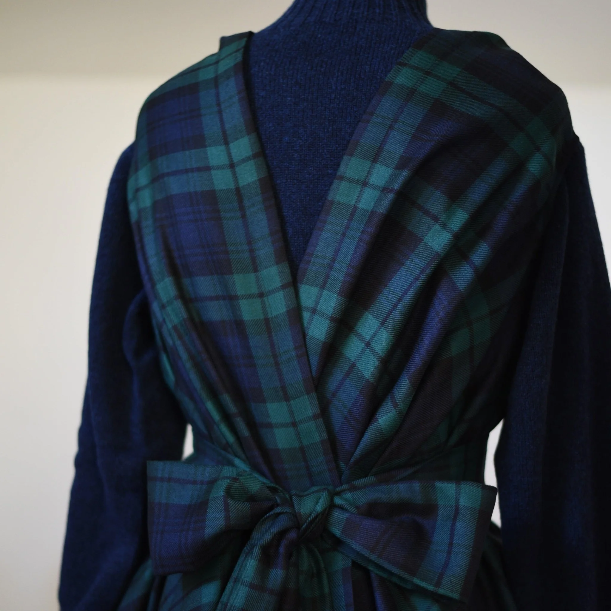 Reversible Wool Wrap Dress - Image 8