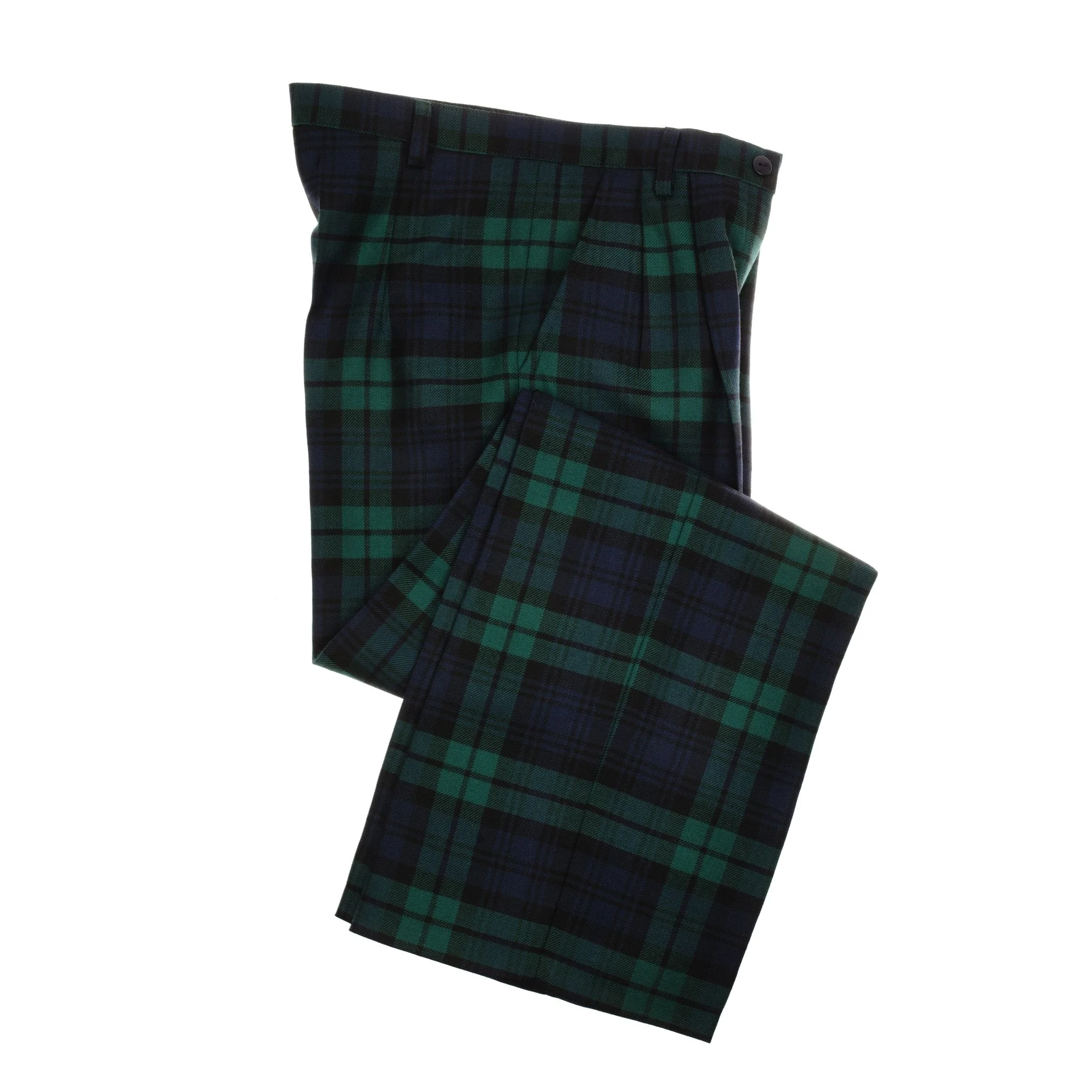 Wide Leg Blackwatch Trousers - Image 3